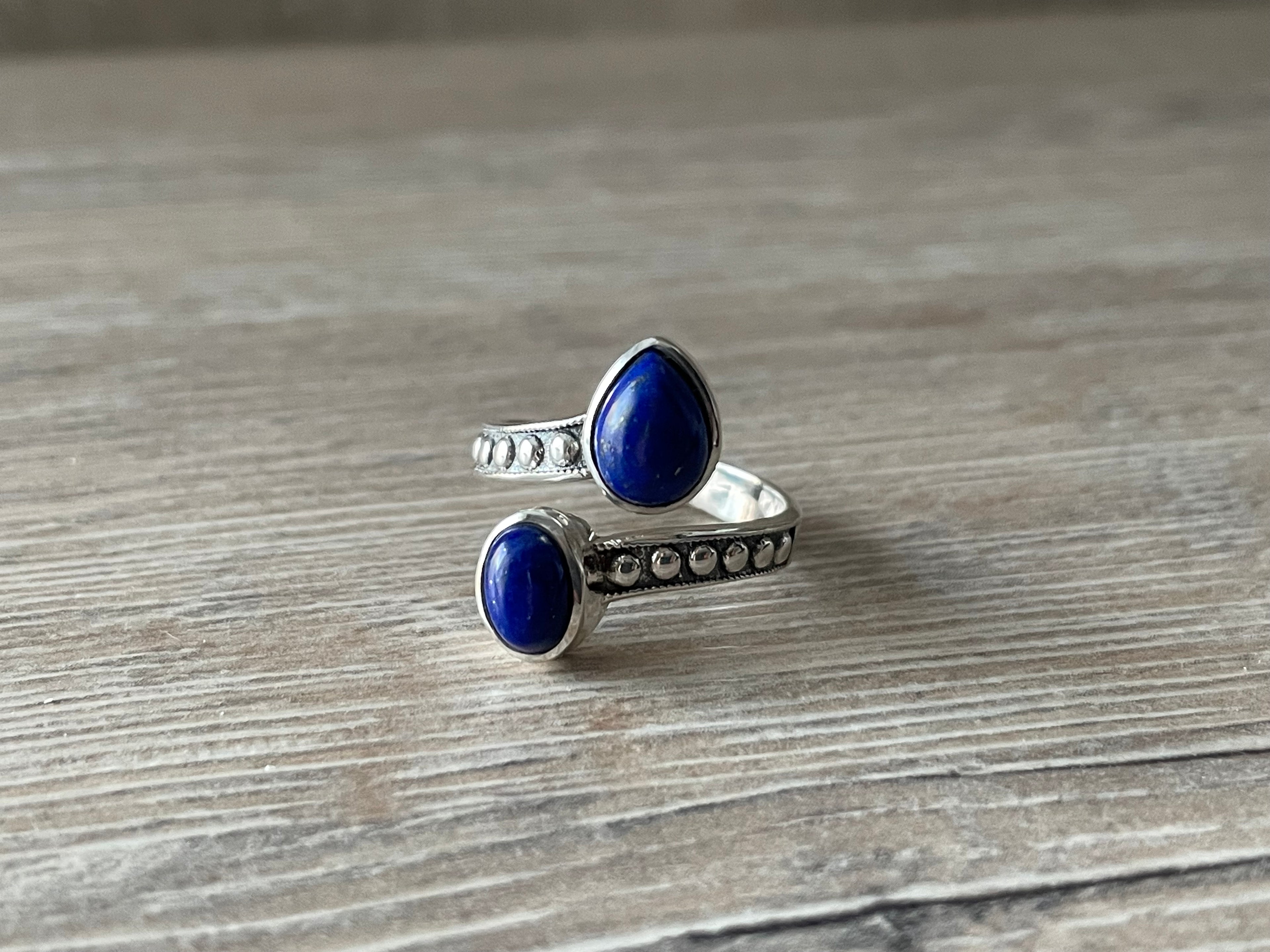 BAGUE ARGENT LAPIS LAZULI