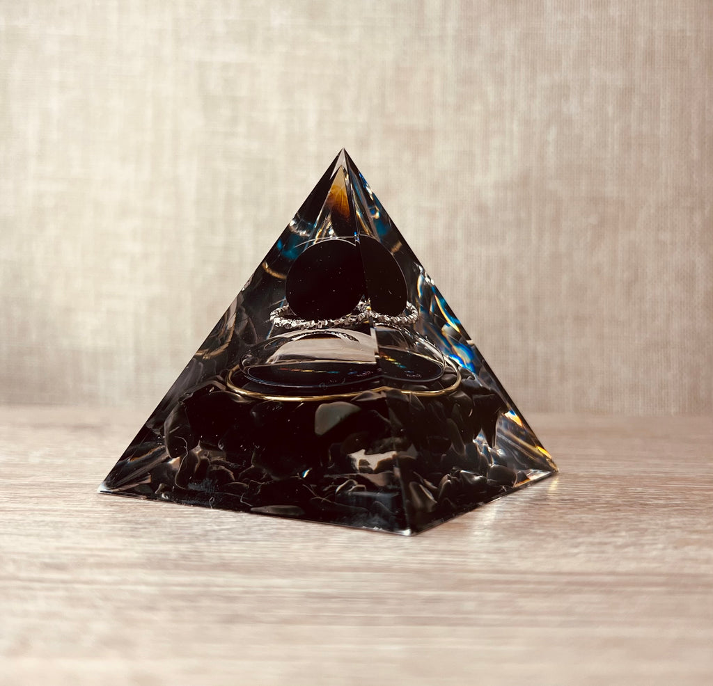 ORGONITE OBSIDIENNE NOIRE