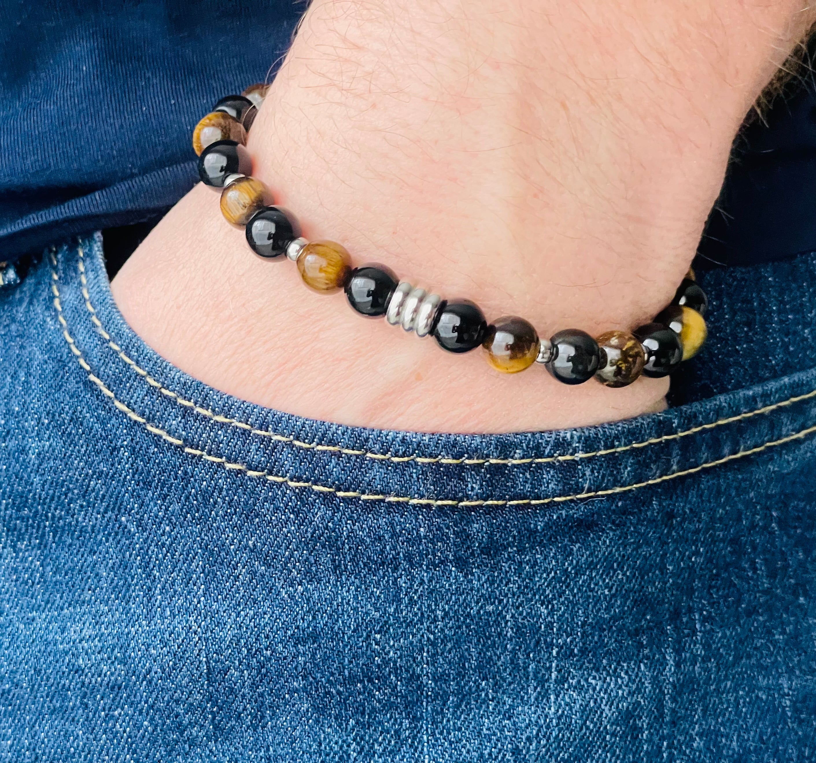 BRACELET HOMME ARGENTE